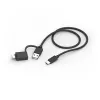 Hama CK-400 tastatūra Home/Office USB QWERTZ vācu Melna, Tumši Pelēka