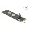 DeLOCK 64344 Iekšējais M.2 adapteris, melns, 22x80x5mm