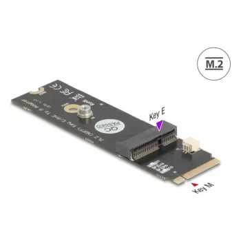 DeLOCK 64344 Iekšējais M.2 adapteris, melns, 22x80x5mm
