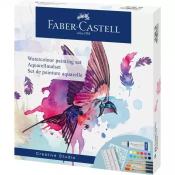 Akvareļkrāsu komplekts Faber-Castell Creative Studio 18 gab. Multi