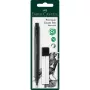 Dzēšgumijas pildspalva Faber-Castell Precision Pen dzēšgumija plastmasas melna, 1 gab.