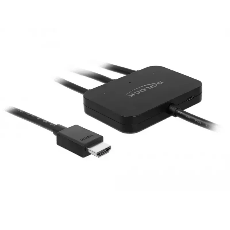 Video kabeļa adapteris DeLOCK 85830 HDMI Type A HDMI Mini DisplayPort USB Type-C Melns