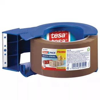 Līmlente Tesa tesapack Solid and Strong PP 66 m × 50 mm ar dozatoru