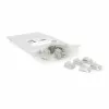 ACT CAT6A caurvadošs ekranēts RJ45 savienotājs ar zelta kontaktiem, sudraba/caurspīdīgs