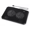 Hama Black Metal dzesēšanas paliktnis klēpjdatoram 39,6 cm (15,6 collas)