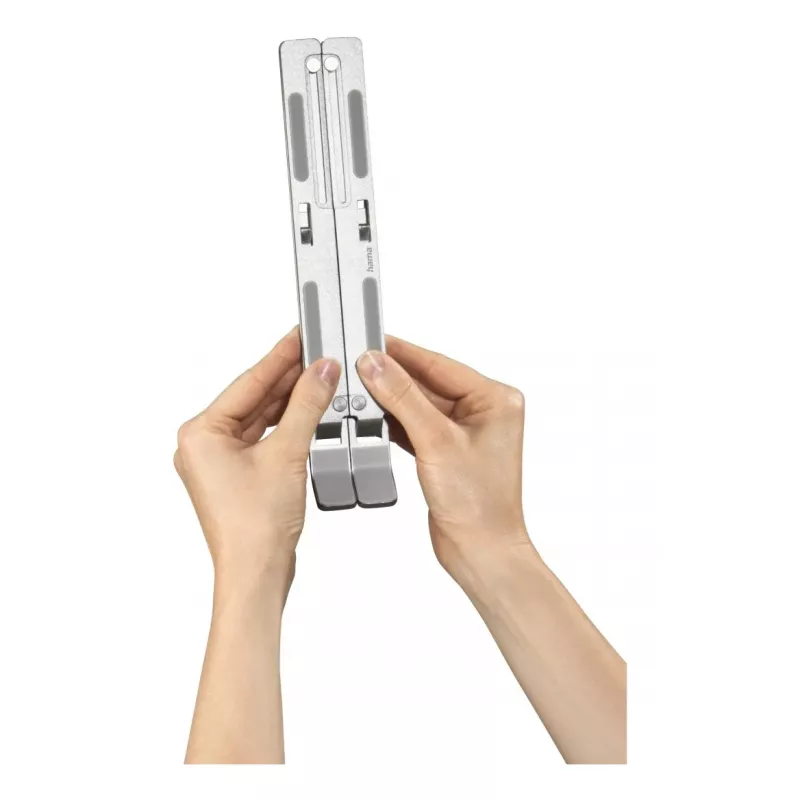 Hama Alumīnija klēpjdatora statīvs Sudrabs 39,6 cm (15,6 collas)