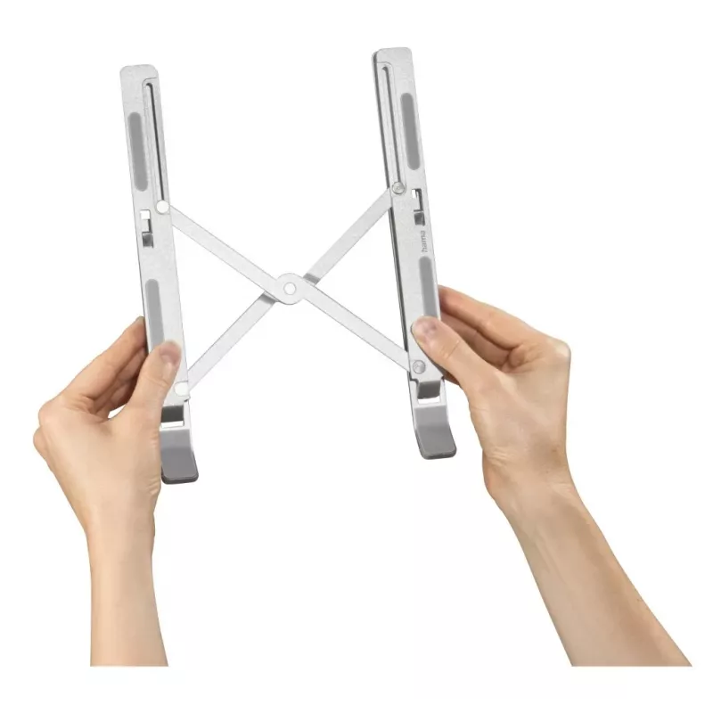 Hama Alumīnija klēpjdatora statīvs Sudrabs 39,6 cm (15,6 collas)