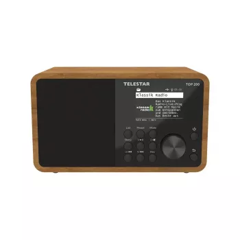 Interneta radio Imperial Telestar 5701200 — digitālais uztvērējs, DAB+ FM, 10 W, 2,4 collu TFT, koka krāsa