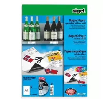 Magnētiskā papīra loksne Sigel IP440 A4, 5 gab.