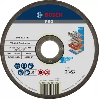 Bosch 2 608 602 383 griešanas disks leņķa slīpmašīnai, 125 mm