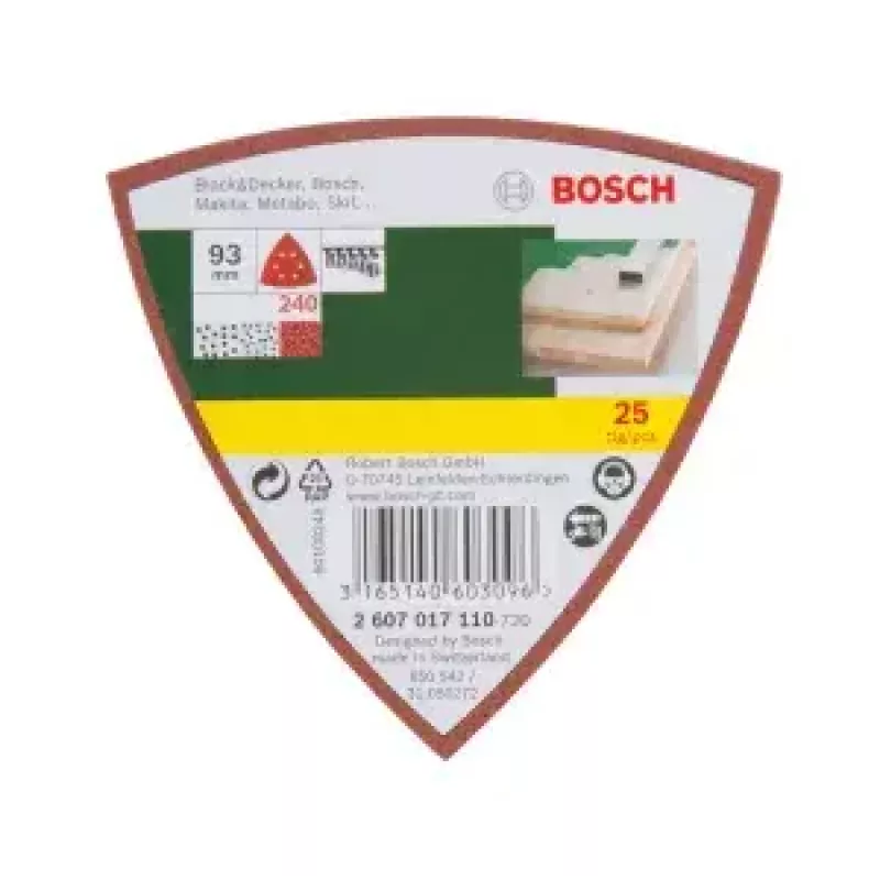 Bosch 2607017110 Slīpēšanas loksne 25 gab.