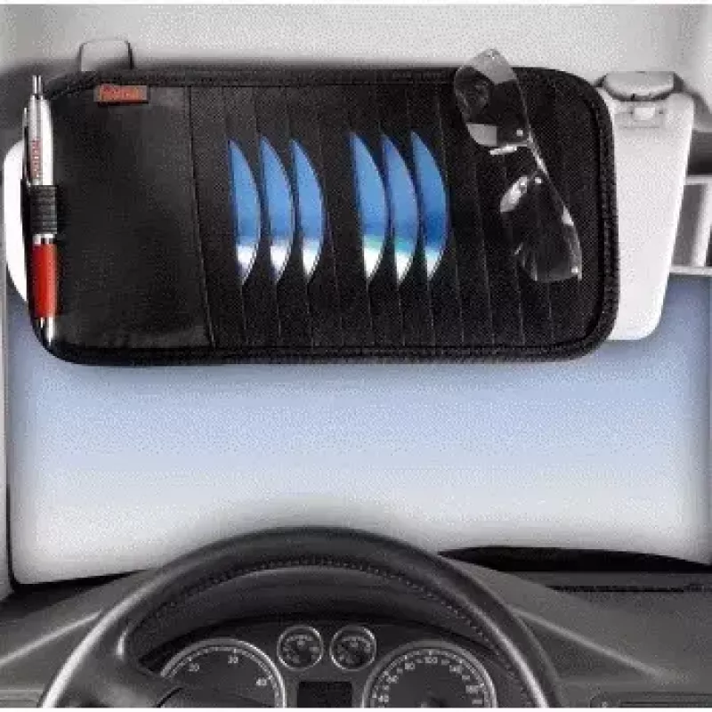 Hama Auto saulessarga maciņš CD, 12 diskiem, melns