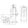 Goobay CAT 5e Patch Kabelis 2x 90° Leņķa U/UTP Melns 3m