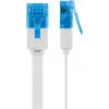 Goobay CAT 6A plakanais tīkla kabelis U/UTP balts 20m