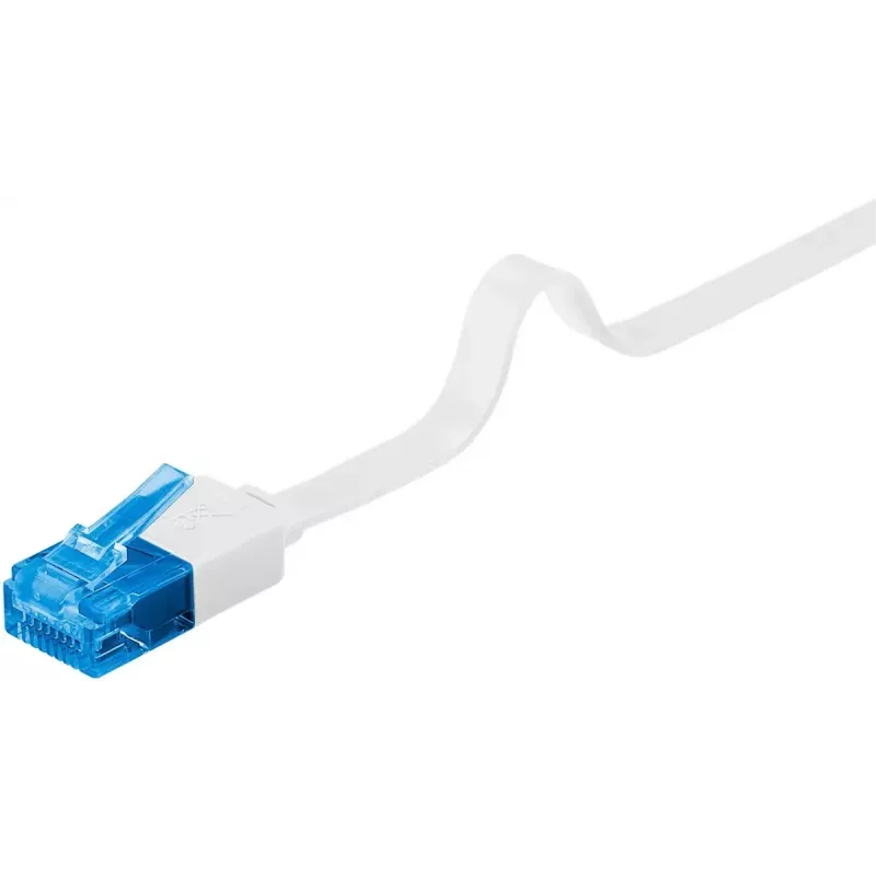 Goobay CAT 6A plakanais tīkla kabelis U/UTP balts 20m