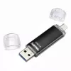 Hama Laeta Twin USB 3.0 zibatmiņa, 128 GB, 40 MB/s, melna