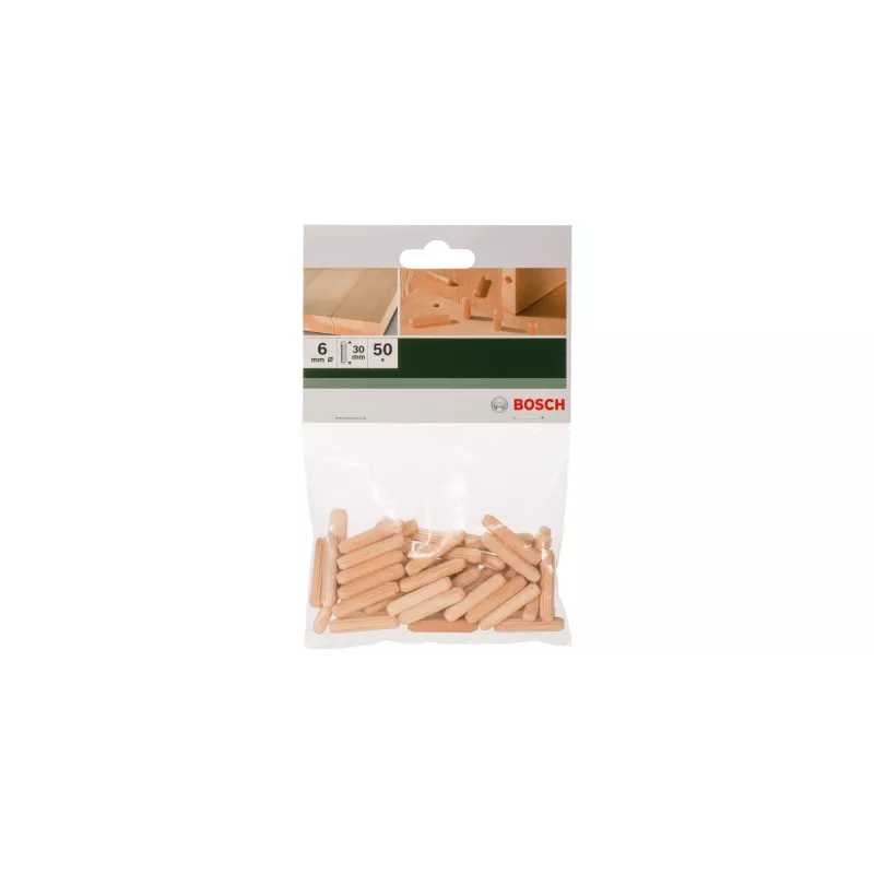 Bosch 2 609 255 309 koka dībeļi 50 gab. apaļi