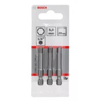 Bosch 2607001734 Uzgriežņu uzgalis extra hard 3 gab. Hex 5 mm