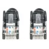 Intellinet tīkla vads, Cat6, 20m, Melns, CCA, U/UTP, PVC, RJ45, Zeltīti kontakti, Aizsargvāciņš, Booted, Mūža garantija