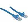 Intellinet tīkla vads, Cat6, 20m, Zils, CCA, U/UTP, PVC, RJ45, zeltīti kontakti, Snagless, Booted, Mūža garantija