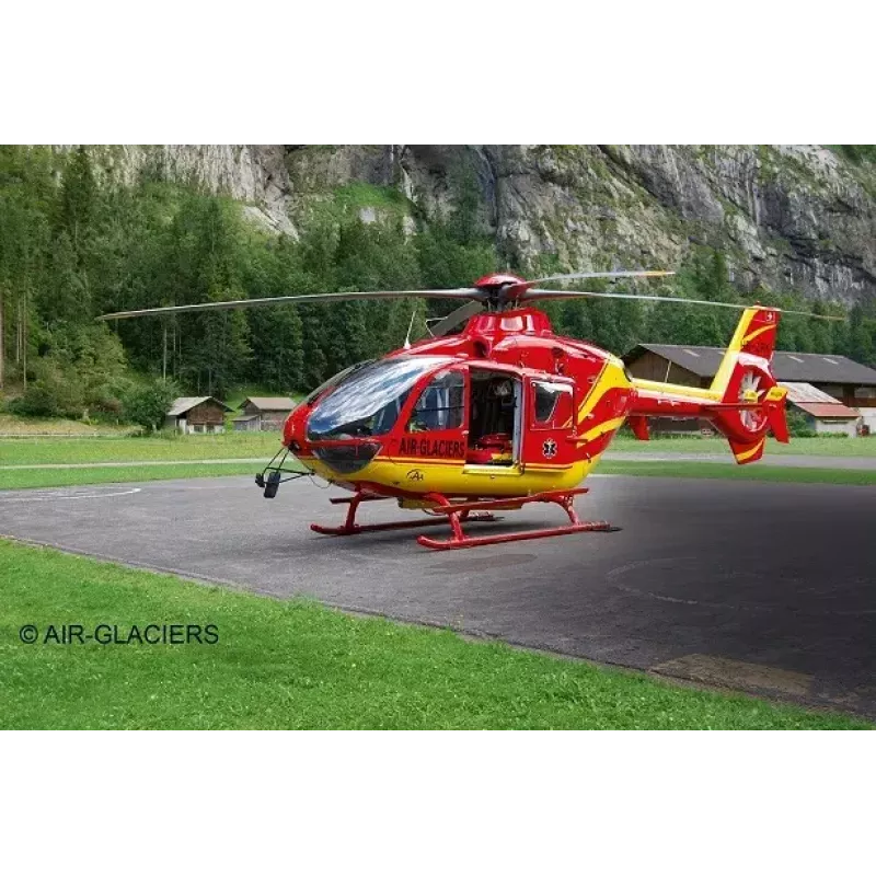 REVELL EC135 Air-Glaciers helikoptera salikšanas komplekts, mērogs 1:72, garums 143 mm, rotora diametrs 140 mm
