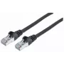 Intellinet tīkla vads, Cat7 kabelis/Cat6A spraudņi, 15m, Melns, Vars, S/FTP, LSOH/LSZH, PVC, RJ45, Apzeltīti kontakti, Aizsargāti, Ar aizsargvāciņu, Mūža garantija