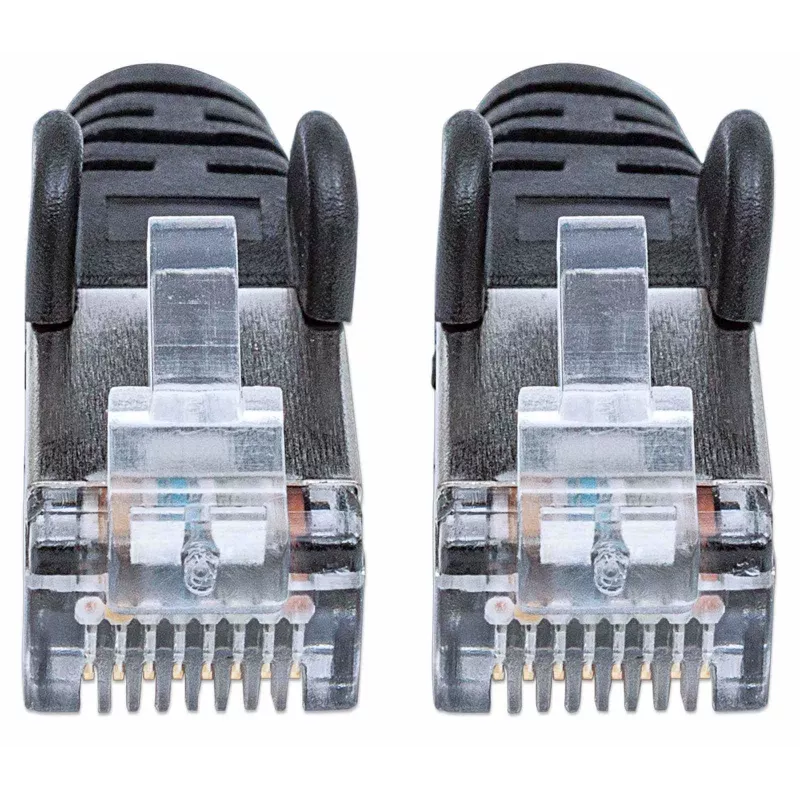 Intellinet tīkla vads, Cat7 kabelis/Cat6A spraudņi, 15m, Melns, Vars, S/FTP, LSOH/LSZH, PVC, RJ45, Apzeltīti kontakti, Aizsargāti, Ar aizsargvāciņu, Mūža garantija