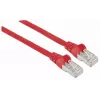 Intellinet tīkla vads, Cat7 kabelis/Cat6A spraudņi, 15m, sarkans, varš, S/FTP, LSOH/LSZH, PVC, RJ45, apzeltīti kontakti, bezāķa, ar aizsargvāciņu, mūža garantija