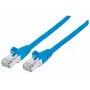 Intellinet tīkla savienojuma kabelis, Cat7 vads/Cat6A spraudņi, 30m, zils, varš, S/FTP, LSOH/LSZH, PVC, RJ45, apzeltīti kontakti, bez aizķeršanās, ar aizsargvāciņu, mūža garantija