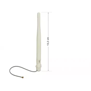 Tīkla antena DeLOCK 89619, 3 dBi, 2,4 GHz, MHF vīrietis