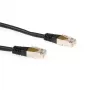 ACT Black 1.5 metru F/UTP CAT5E savienojuma kabelis ar RJ45 savienotājiem