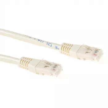 ACT Ivory 1,5m LSZH U/UTP CAT6A savienojuma kabelis ar RJ45 savienotājiem