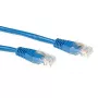 ACT Blue 3 m LSZH U/UTP CAT6A savienojuma kabelis ar RJ45 savienotājiem