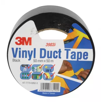 3M Scotch 2000 Ūdensizturīgā Līmlente Melna 50mm x 50m