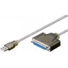 USB printera kabelis Goobay 95433 Caurspīdīgs 1.5m