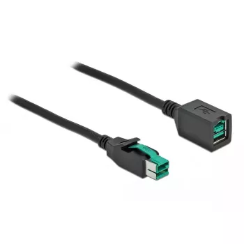 Powered USB pagarinātāja kabelis DeLOCK 85983 12 V 4 m Melns