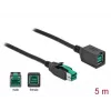 PoweredUSB pagarinātājkabelis DeLOCK 85984 12V 5m Melns