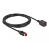 Powered USB pagarinātājkabelis DELOCK 85987 24 V 3 m Melns