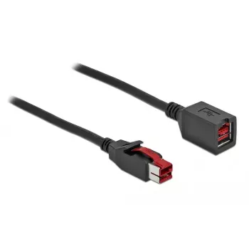 Pagarinātājs Powered USB DeLOCK 85988 24 V 4 m Melns