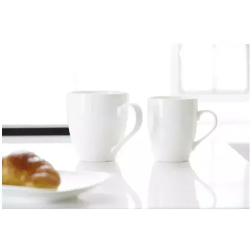 Ritzenhoff & Breker Gusto Jumbo kafijas krūze, 0.6L, balts porcelāns, piemērota trauku mazgājamai mašīnai, 110mm - 6 iepakojumā (088762)