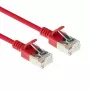 ACT Red 1,5 m LSZH U/FTP CAT6A plāns datu centra lēciena kabelis ar aizsargātu RJ45 savienotāju
