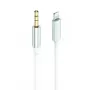 Audio kabelis 2GO 797218 1m 3.5mm Lightning Balts