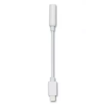 Audio kabelis 2GO 797294 3.5mm Sievišķais uz Lightning Vīrišķais 0.1m Balts