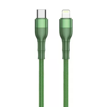 2GO 797312 Lightning kabelis 1m zaļš USB-C savienotājs