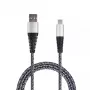 USB kabelis 2GO 795953 USB 3.2 Gen 1 1m USB B USB C Sudrabs