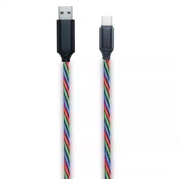 USB kabelis 2GO 797146 1m USB B USB C Daudzkrāsains
