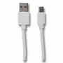 USB kabelis 2GO 795202 1m USB B uz Micro-USB B Balts