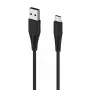 USB kabelis 2GO 797281 1m USB B uz USB C melns