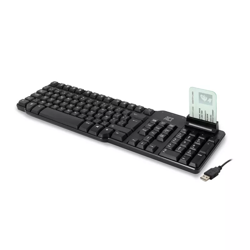 ACT vadu tastatūra ar viedkaršu lasītāju (Azerty/BE izkārtojums)