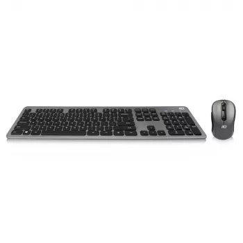 Bezvadu tastatūras un peles komplekts ACT, USB-C/USA-A kombinētais uztvērējs (Qwerty/US izkārtojums)